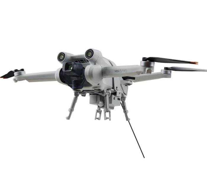 Air Dropping System s přistávacím podvozkem pro dron DJI Mini 3 ze strany
