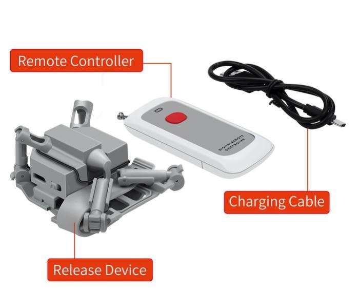 Air Dropping System s přistávacím podvozkem pro dron DJI Mini 3 obsah balení