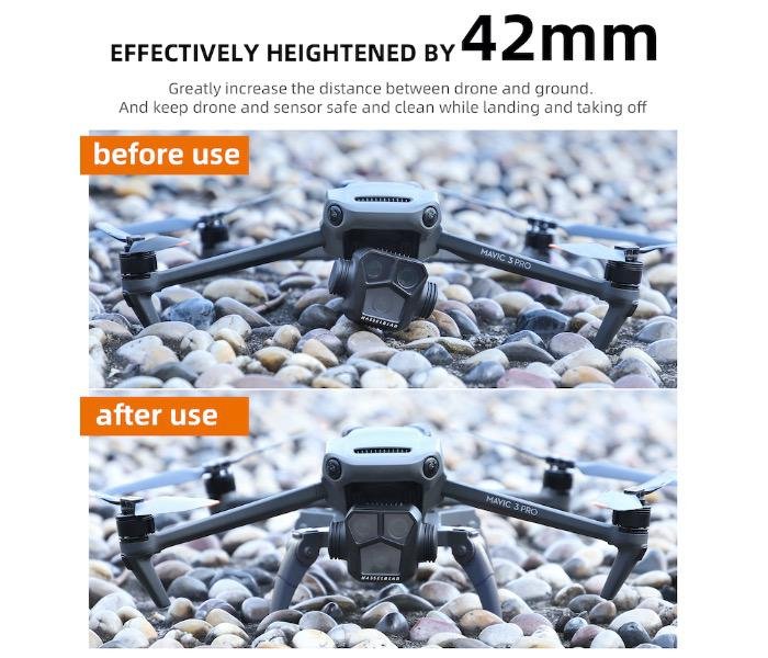 Skládací podvozek na dron DJI Mavic 3 Pro funkce
