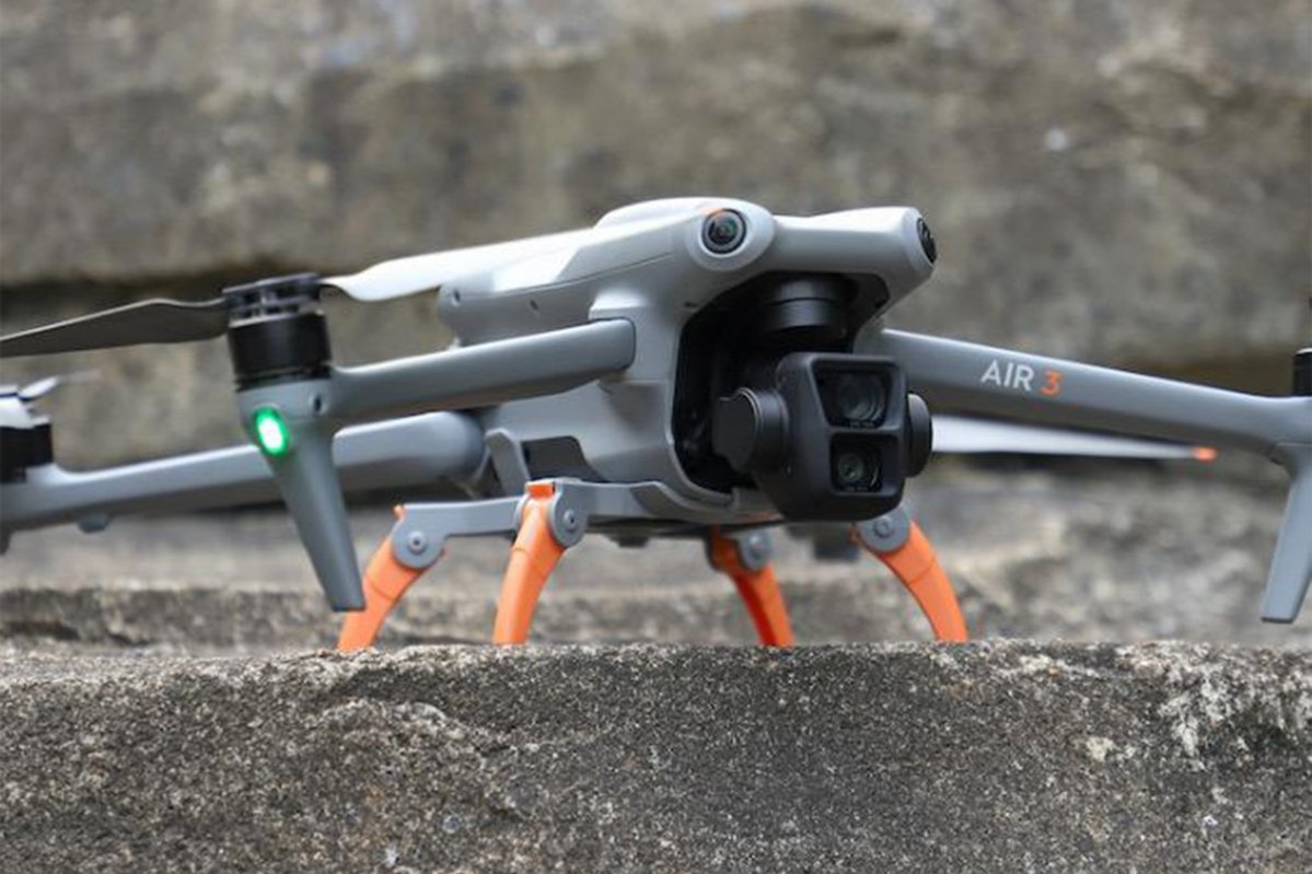 Skládací podvozek na dron DJI Air 3 v praxi