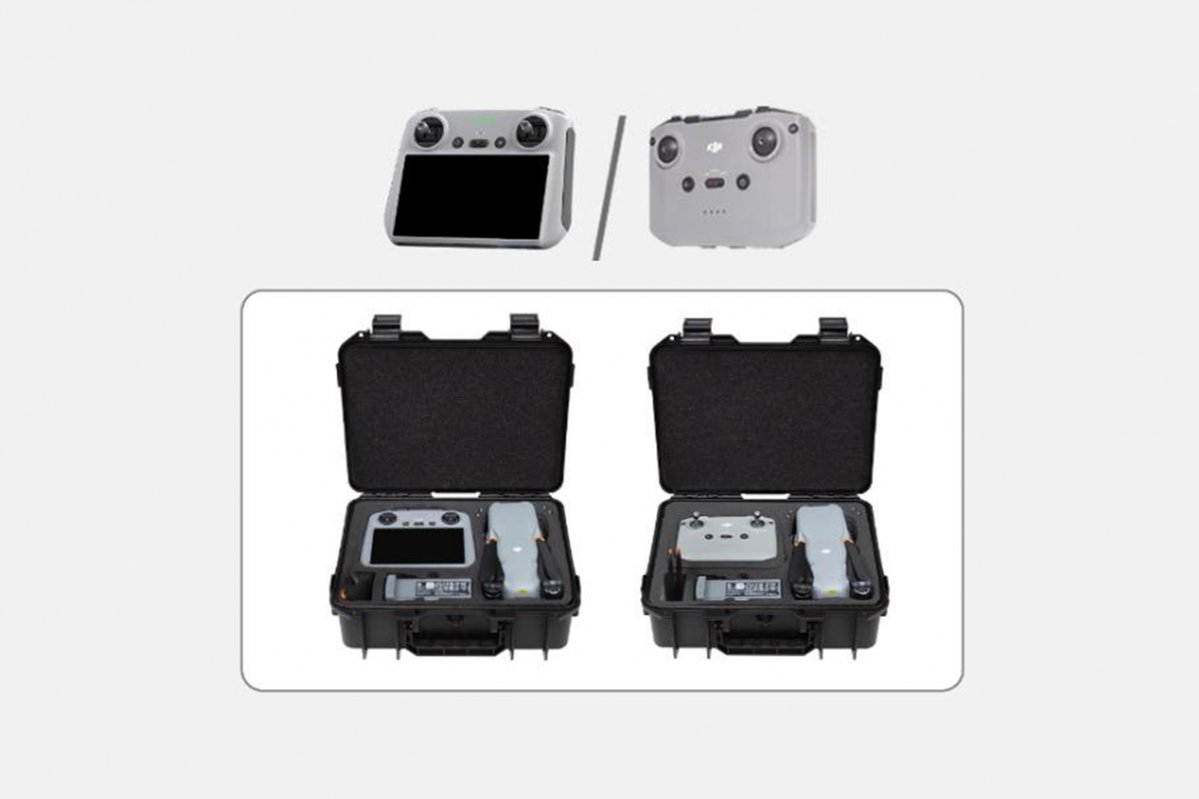 Černý odolný kufr na dron DJI Air 3 možnosti