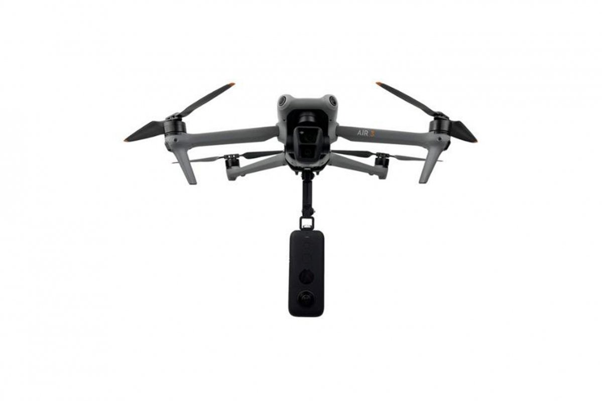 Horní a spodní adaptér na akční kameru na dron DJI Air 3 s kamerou