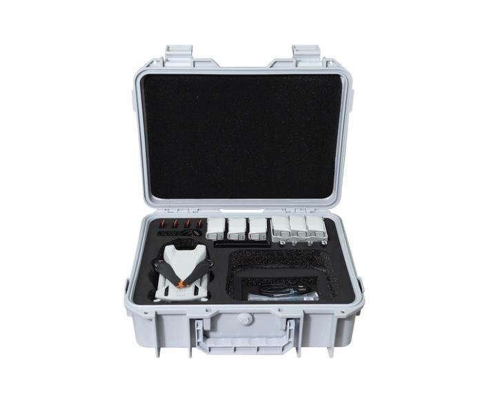 Bílý odolný kufr na dron DJI Mini 3 polstrování