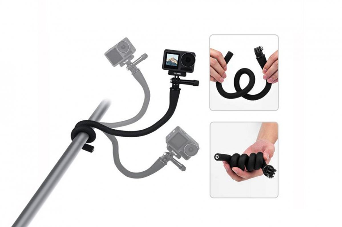 Flexibilní držák pro akční kamery v praxi