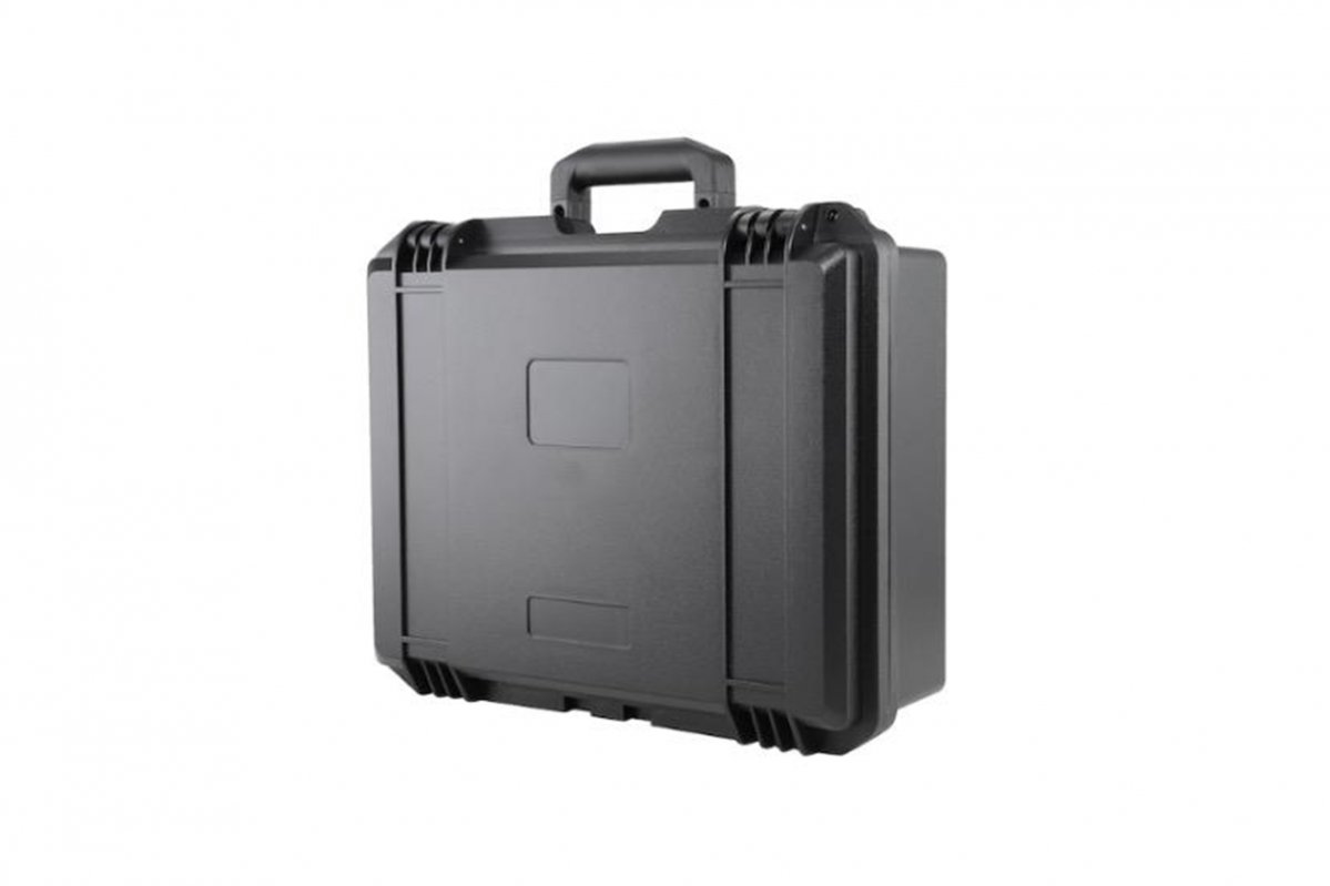 Voděodolný kufr na 14 baterií dronu DJI Inspire 3 ze strany