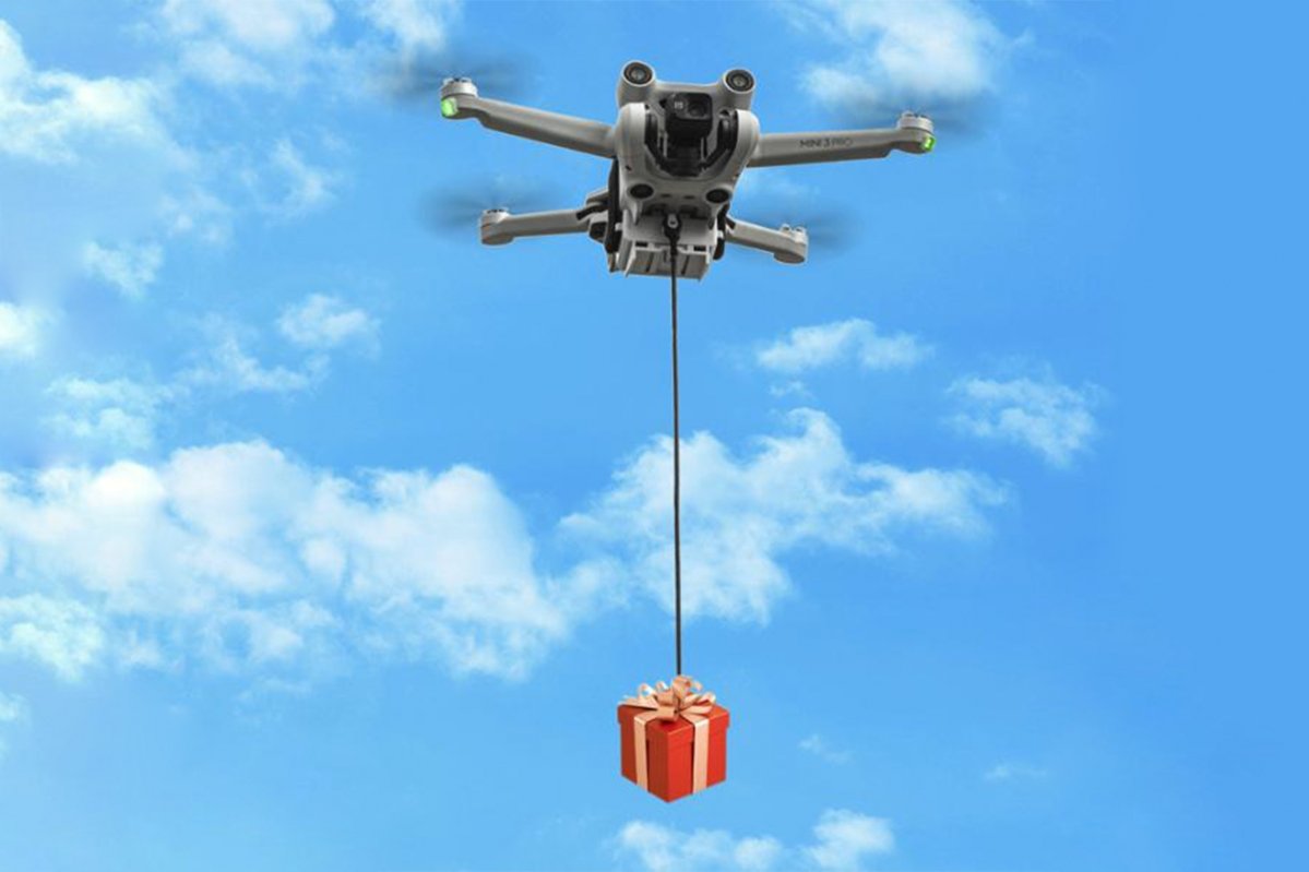 Air Dropping System pro dron DJI Mini 3 při použití