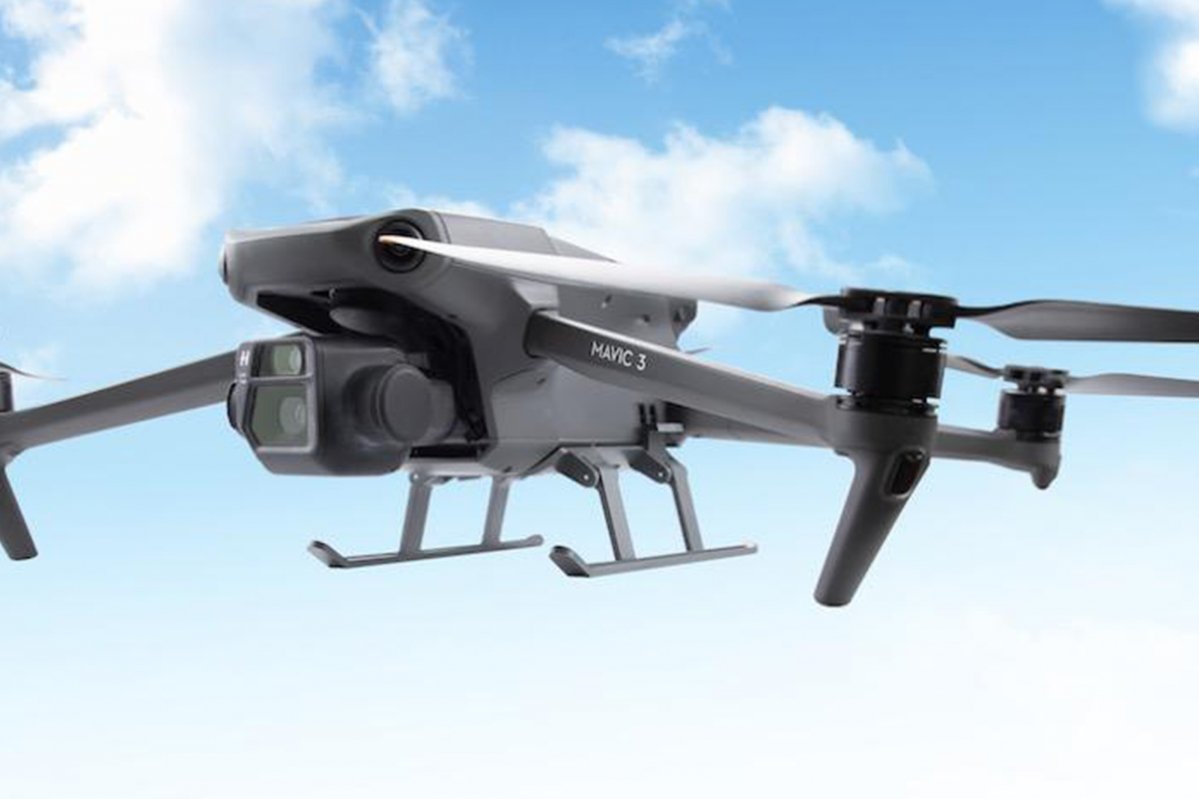 Skládací podvozek na dron DJI Mavic 3 z boku