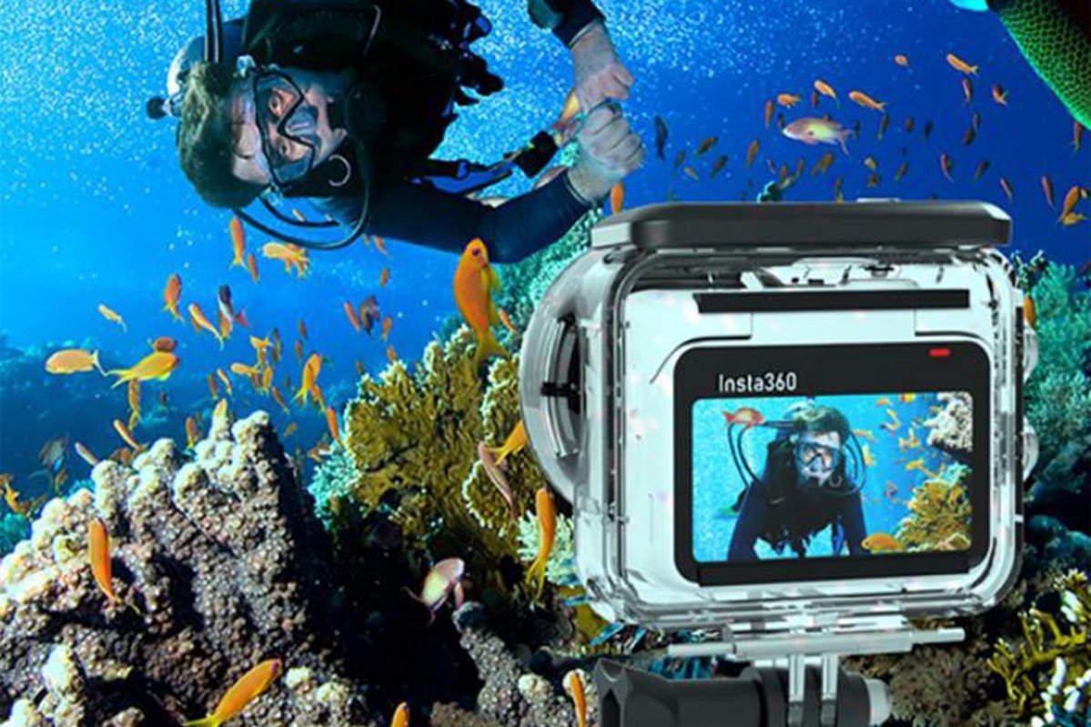 Podvodní kryt do 40 metrů na kameru Insta360 GO 3 v praxi