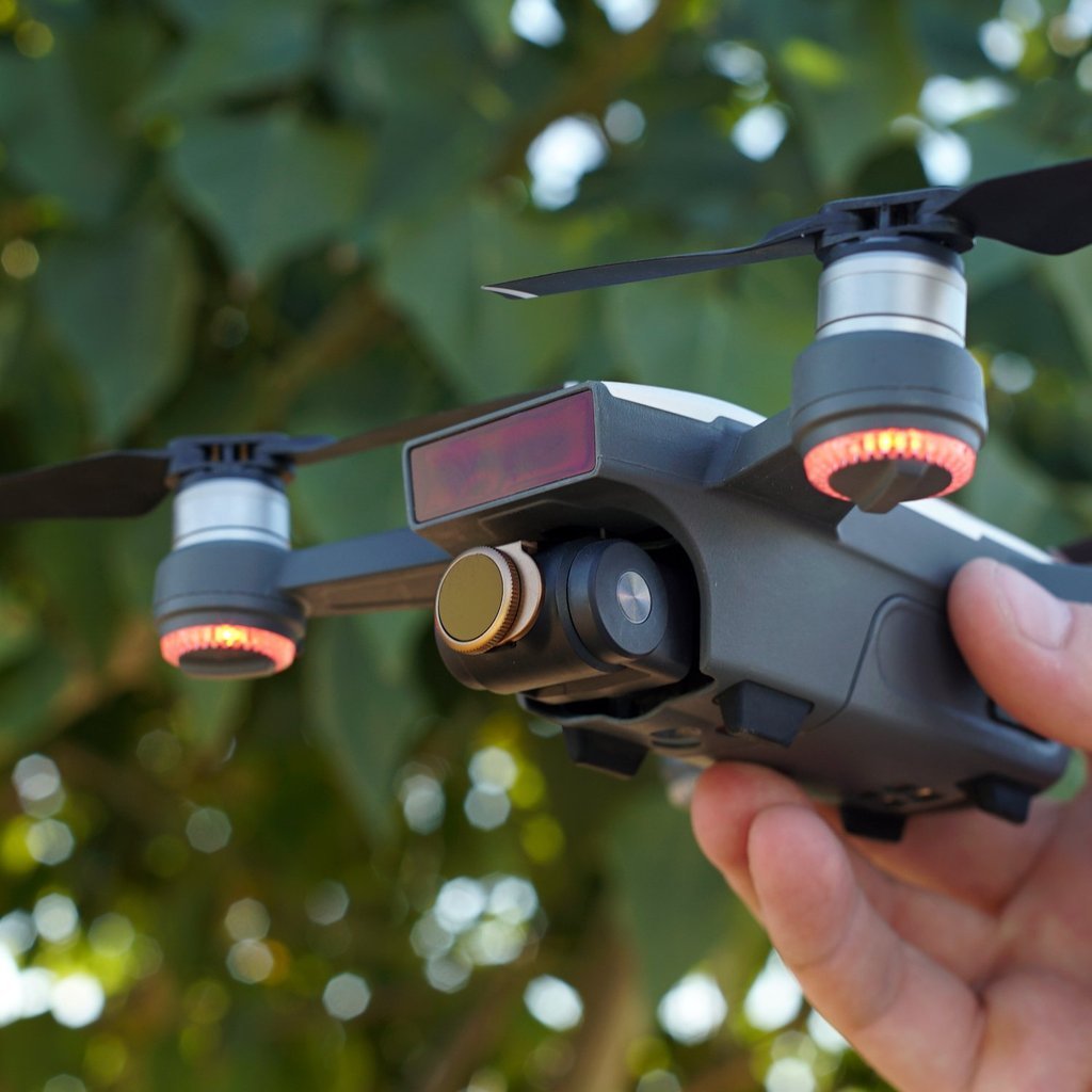 Filtry PolarPro Vivid Collection 3-Pack pro dron DJI Spark na dronu zespoda