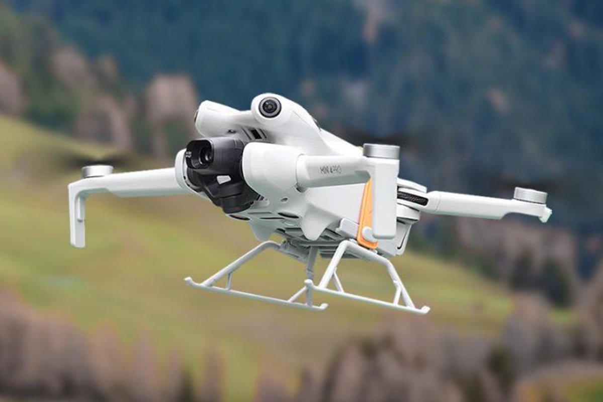 Skládací podvozek na dron DJI Mini 4 Pro v praxi