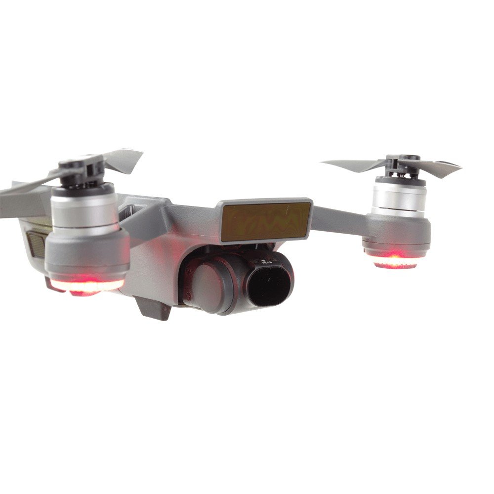 Filtry PolarPro 6-Pack Standard Series pro dron DJI Spark na dronu ze strany