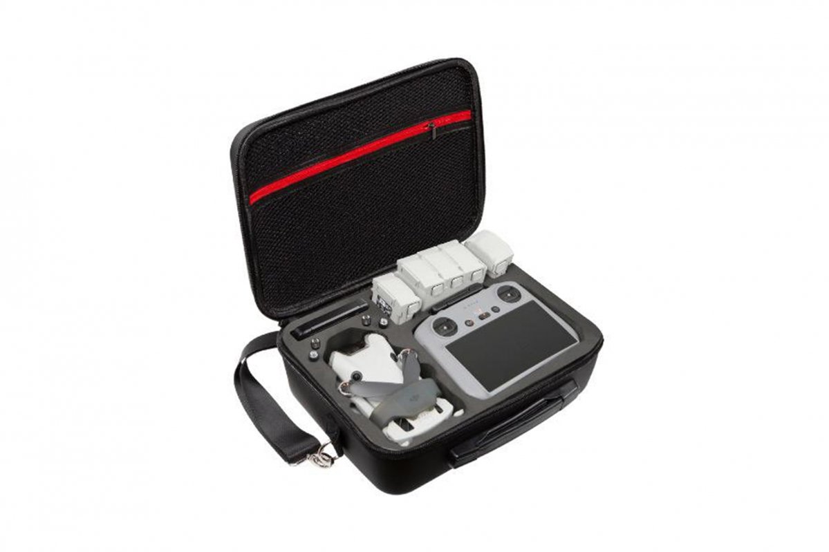 Černé pouzdro na dron DJI Mini 4 Pro vnitřek ze strany
