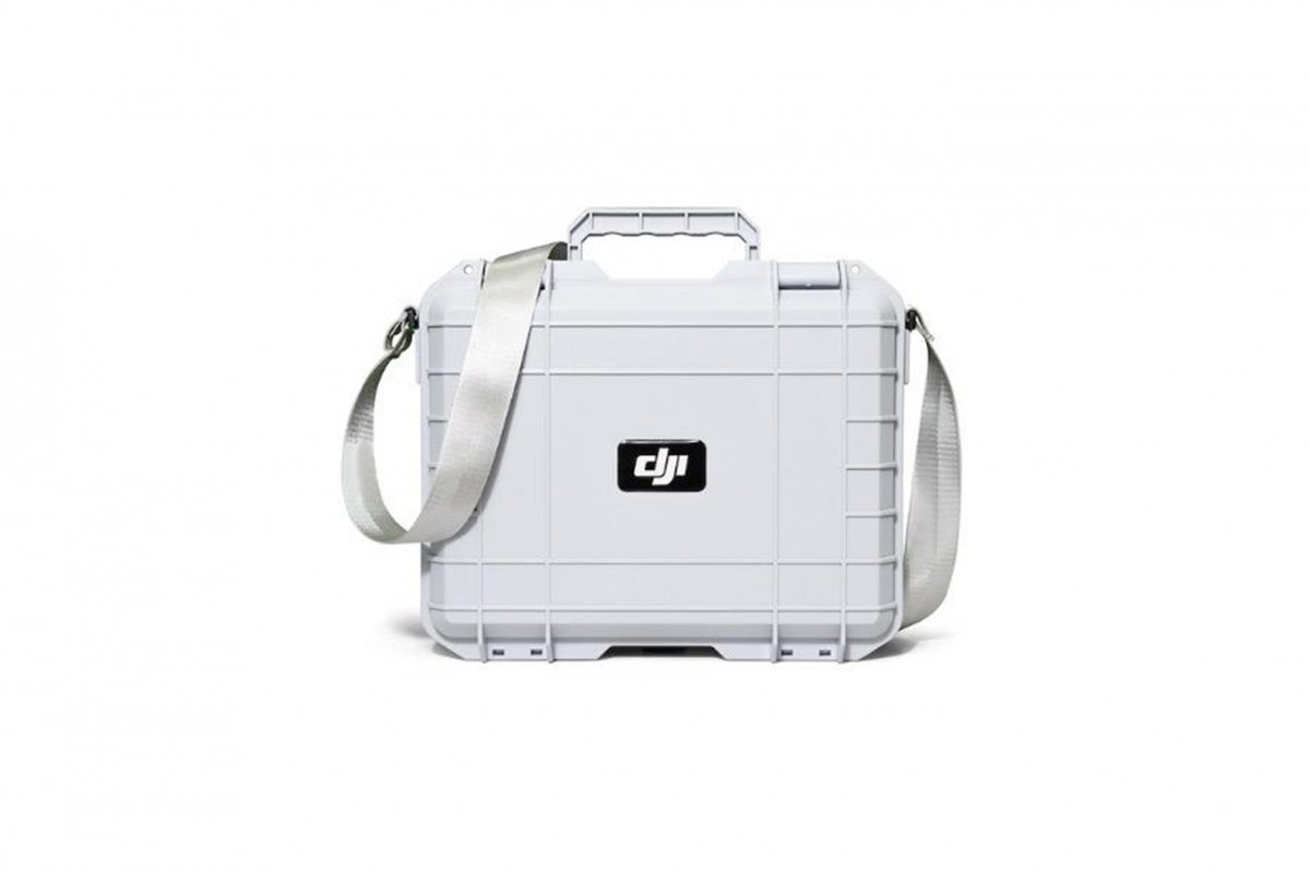 Bílý odolný kufr na dron DJI Mini 4 Pro zepředu