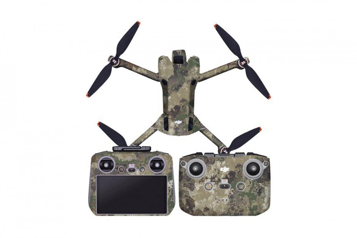 Camouflage polep na vrchní část dronu DJI Mini 4 Pro + RC 2