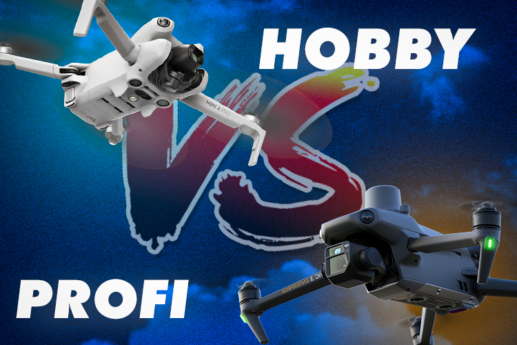 Hobby drony versus profesionální drony