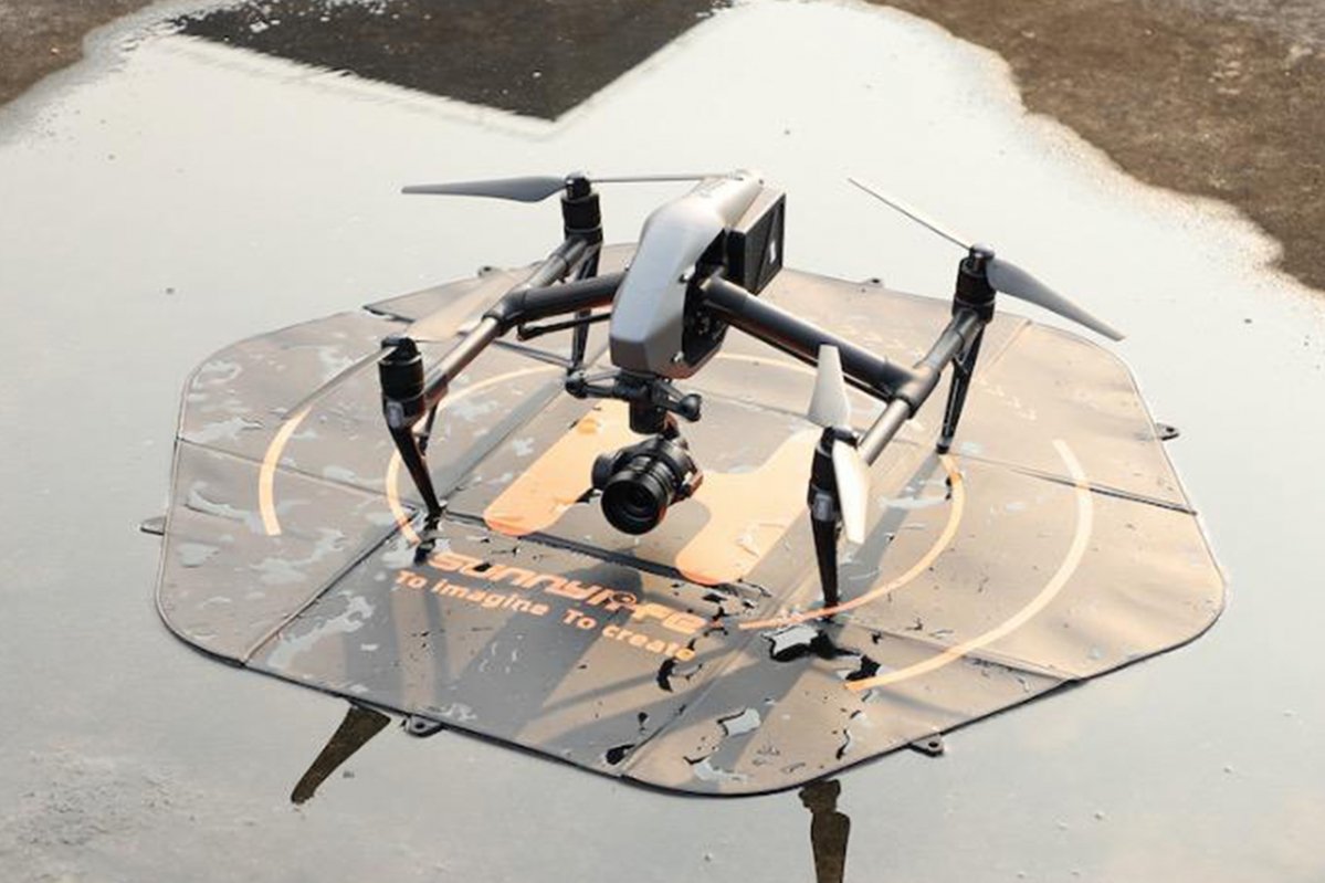 Přistávací plocha pro drony 110cm v praxi