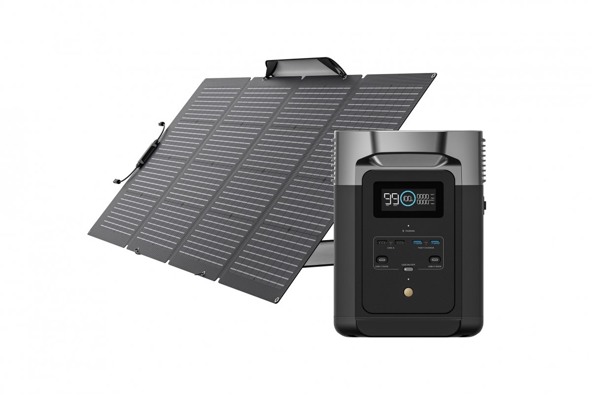Přenosná nabíjecí stanice EcoFlow DELTA 2 + solární panel 220W