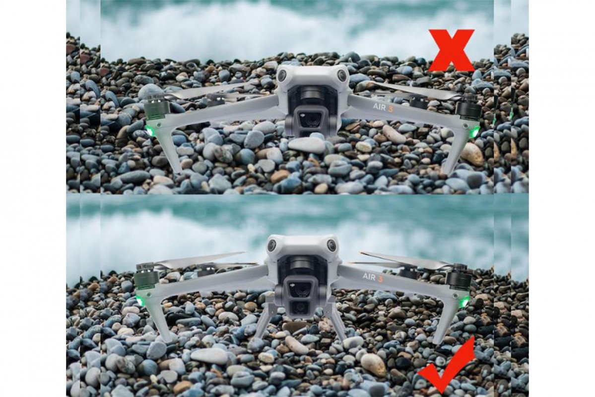 Rychloupínací podvozek na dron DJI Air 3 funkce