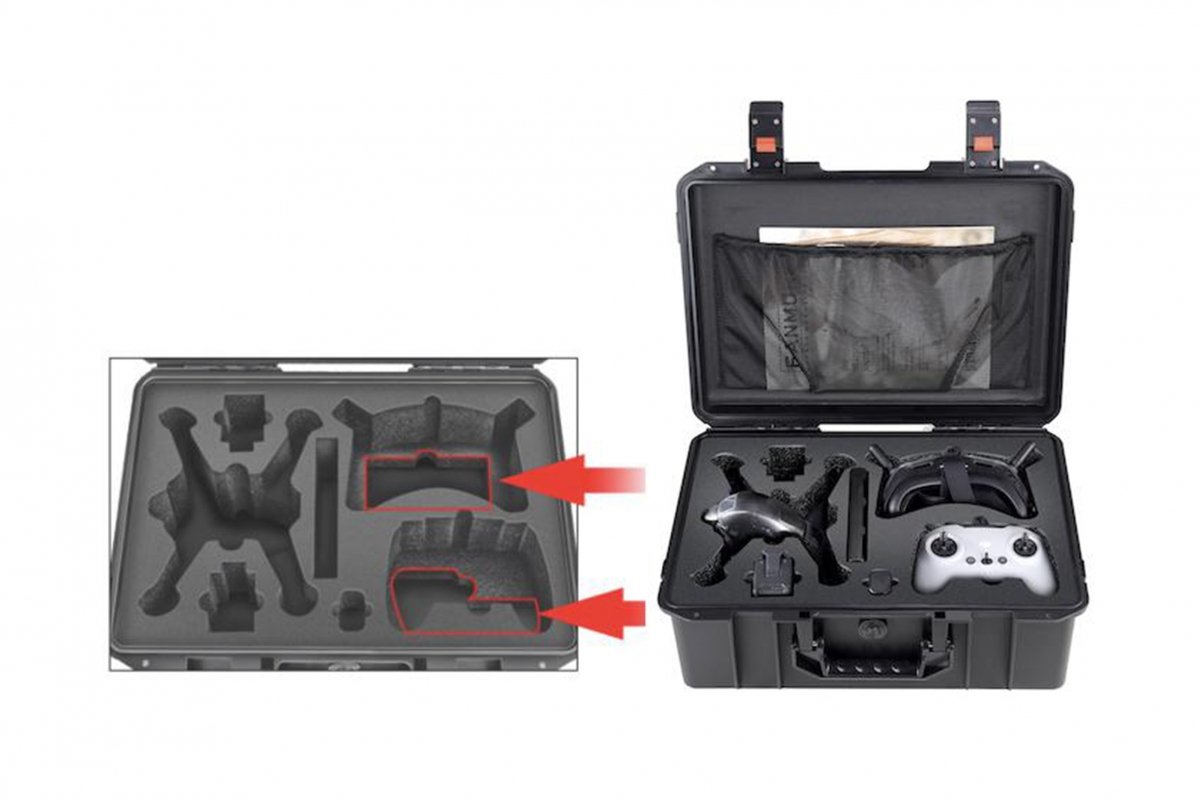 Voděodolný kufr na FPV závodní dron popis