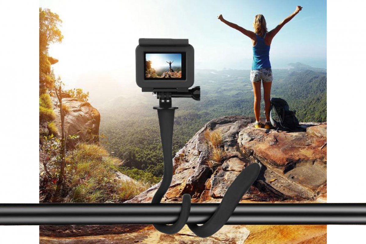 Flexibilní držák akční kamery nebo telefonu při používání