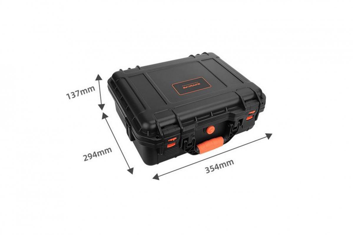 Černý voděodolný kufr na dron DJI Mini 4 Pro rozměry