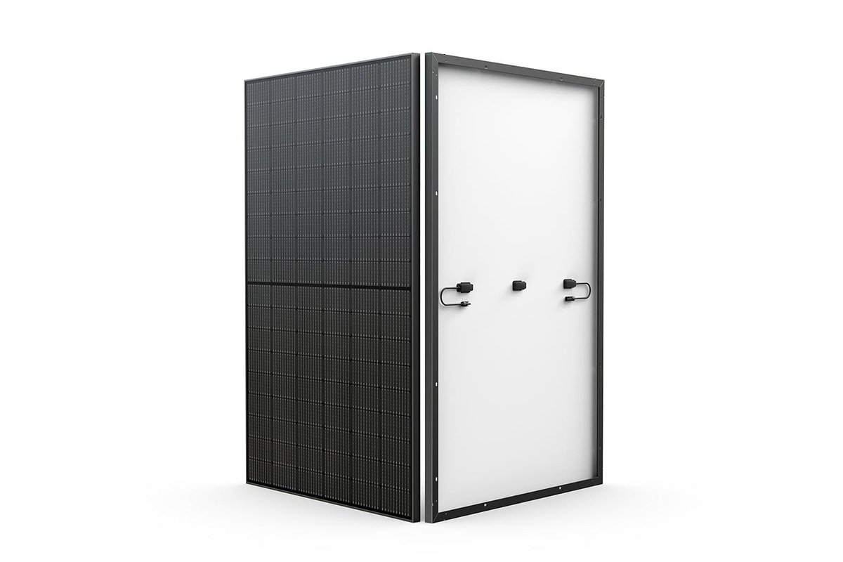 EcoFlow Sada 400W rigidních solárních panelů zezadu