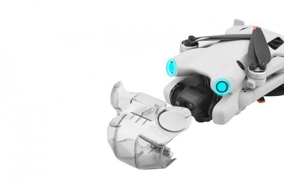 Kryt kamery a předních senzorů na dron DJI Mini 4 Pro funkce
