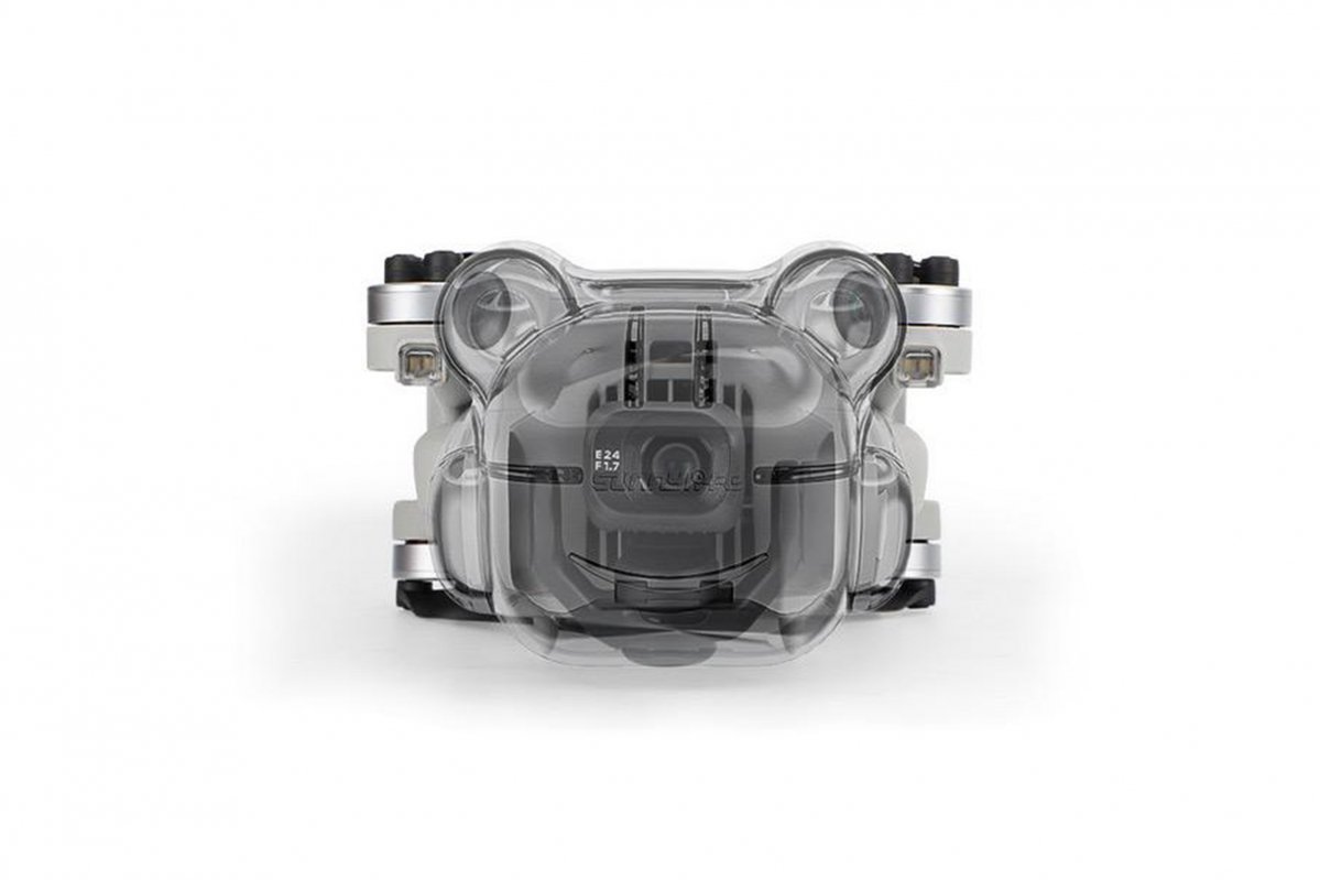 Kryt kamery a předních senzorů na dron DJI Mini 4 Pro nasazená
