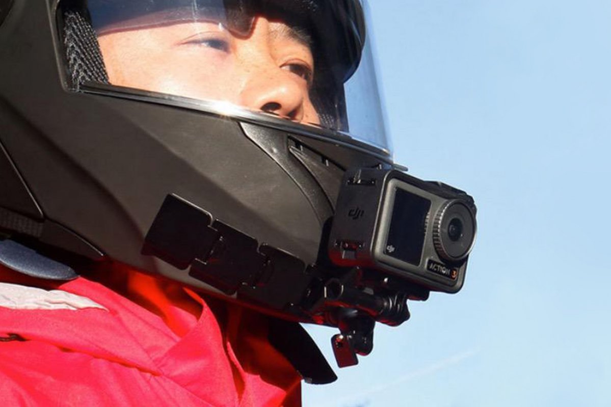 Flexible Helmet Mount for Action Cameras v praxi