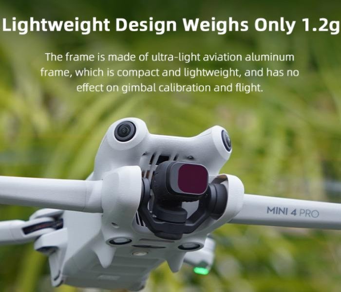 UV filtr na dron DJI Mini 4 Pro v praxi