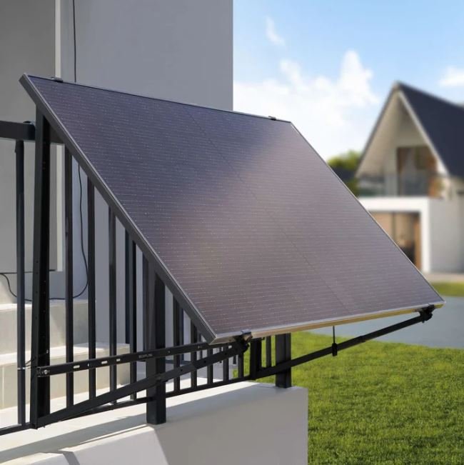EcoFlow ocelový nastavitelný držák solárního panelu ze strany