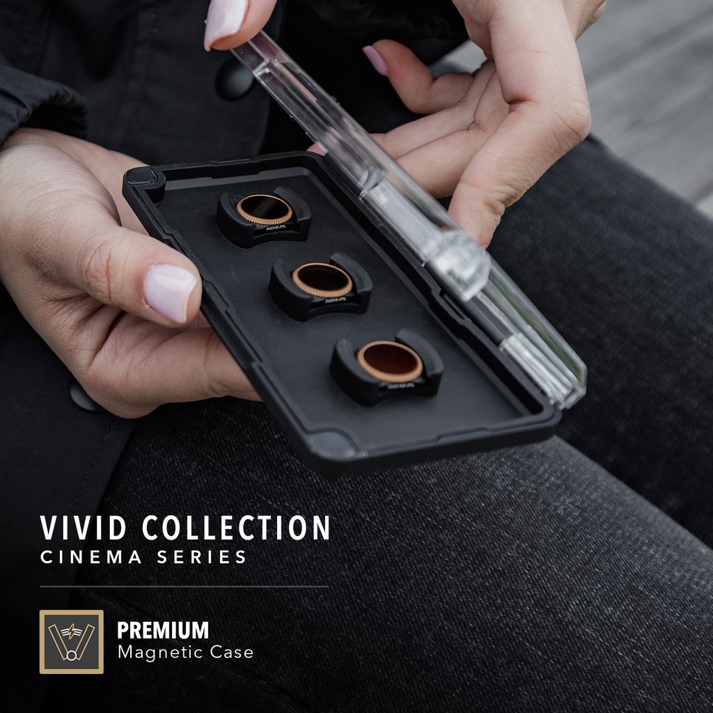 Filtry PolarPro Vivid Collection Cinema Series pro DJI Osmo Pocket v balení