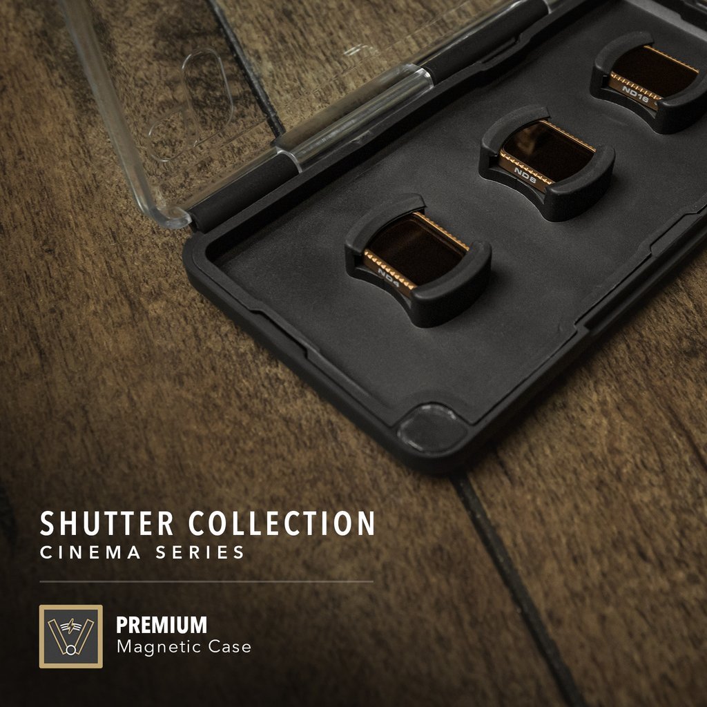 Filtry PolarPro Shutter Collection Cinema Series pro DJI Osmo Pocket v pouzdru