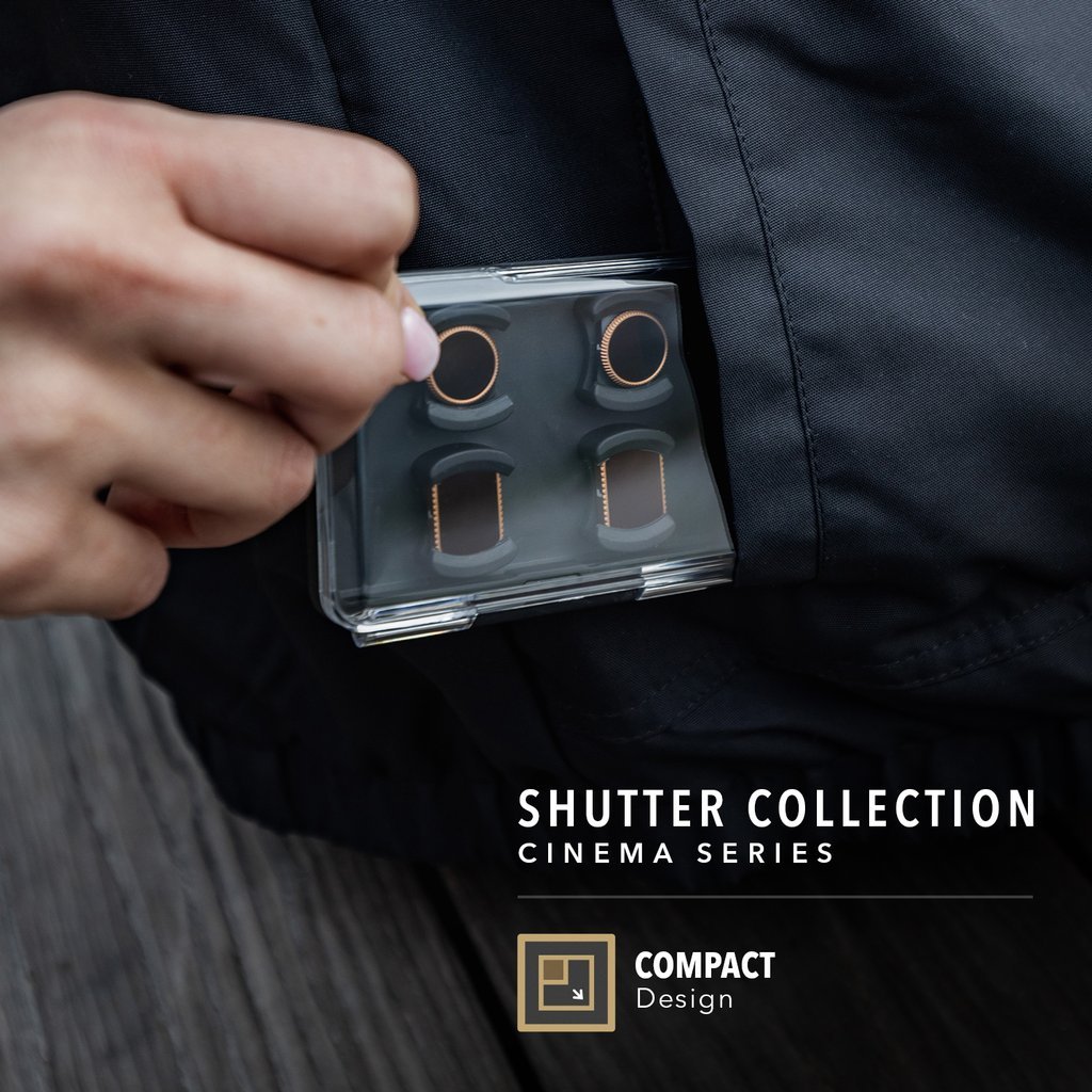 Filtry PolarPro Shutter Collection Cinema Series pro DJI Osmo Pocket v balení