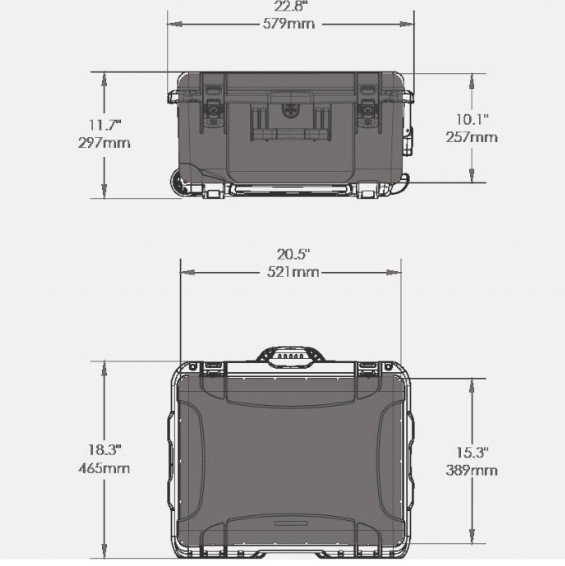Odolný kufr NANUK 950 pro DJI Ronin-M parametry