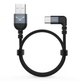 PeAk II FLEET kabel USB-C a USB-A - 30 cm - šedý