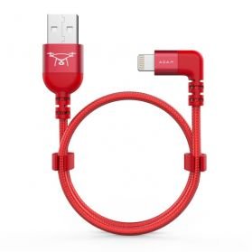 PeAk II FLEET kabel lightning a USB-A - 30cm - červený