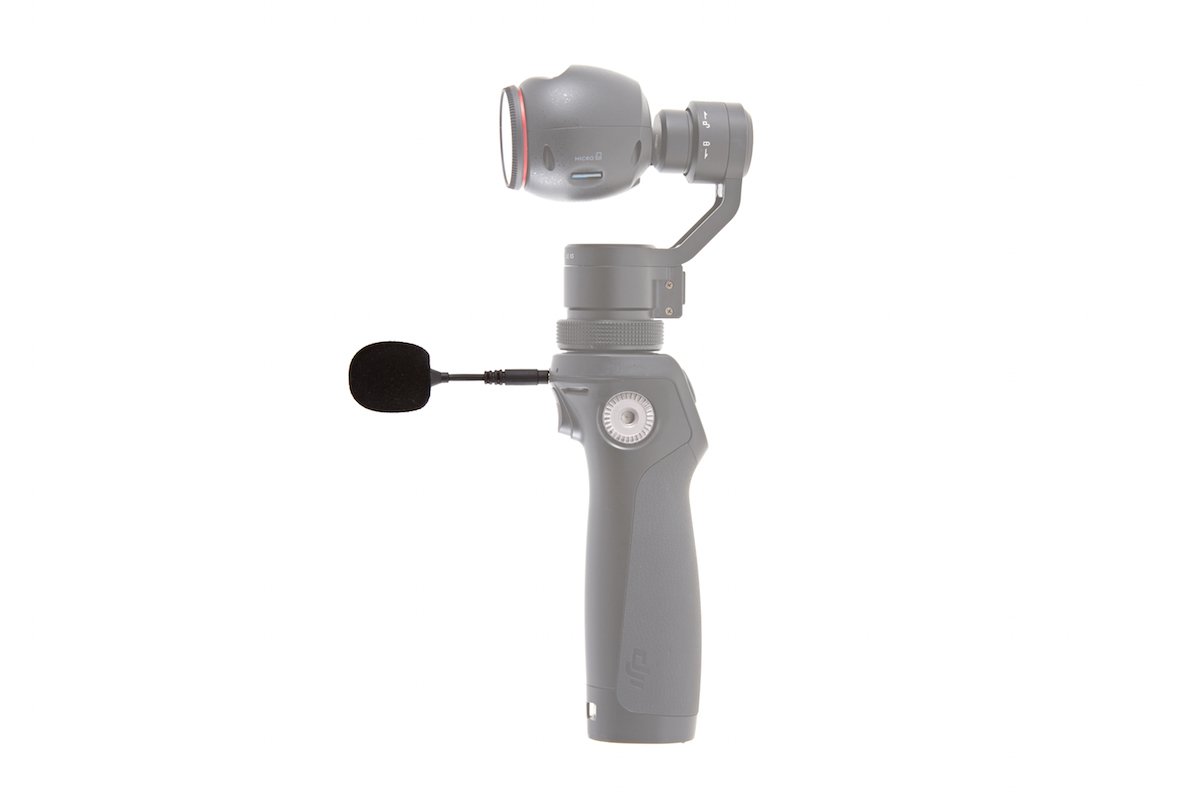 Mikrofon FM-15 FlexiMic pro DJI Osmo nainstalovaný