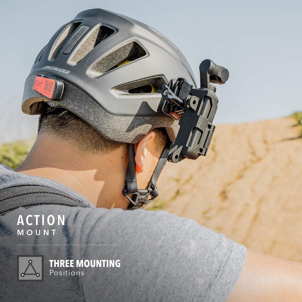 Action Mount pro DJI Osmo Pocket na helmě