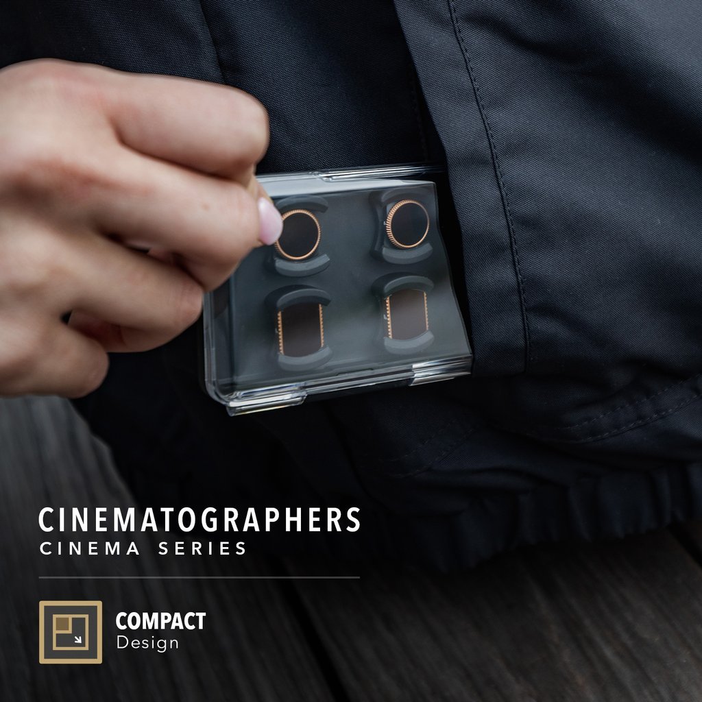 Filtry PolarPro Cinematographers Collection Cinema Series pro DJI Osmo Pocket v pozdře