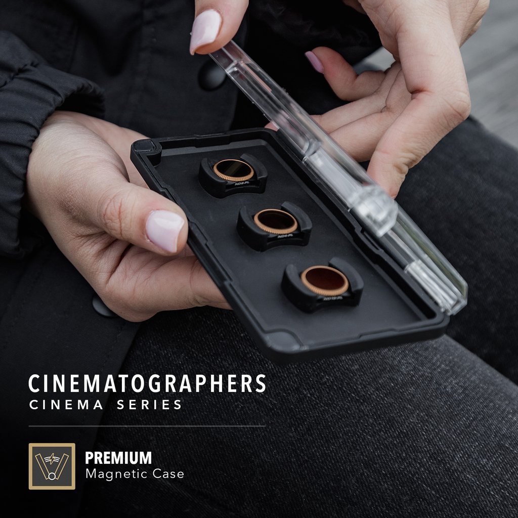 Filtry PolarPro Cinematographers Collection Cinema Series pro DJI Osmo Pocket pouzdro