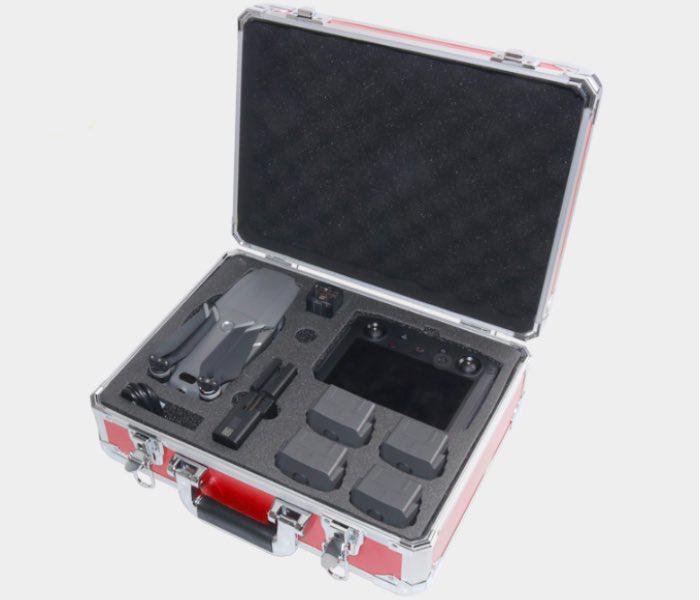 Hliníkový přepravní kufr pro dron DJI Mavic 2 a Smart Controller uvnitř