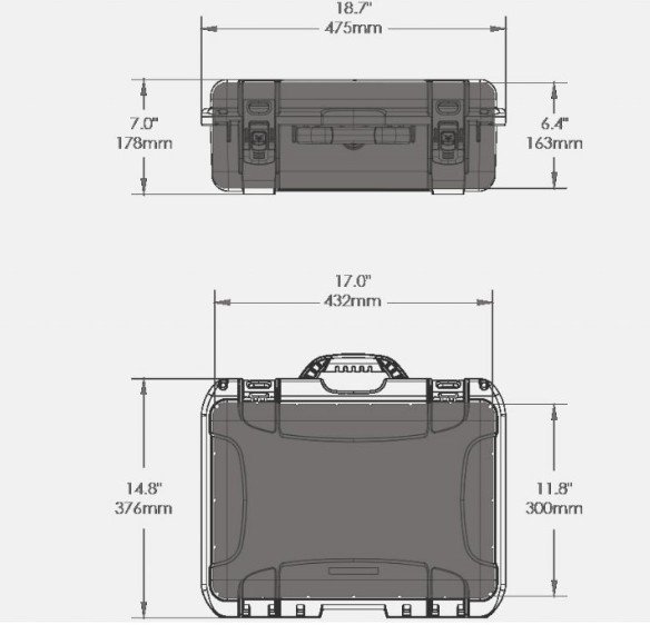 Odolný kufr NANUK 925 pro DJI Osmo Pro X5 a Osmo RAW X5R parametry