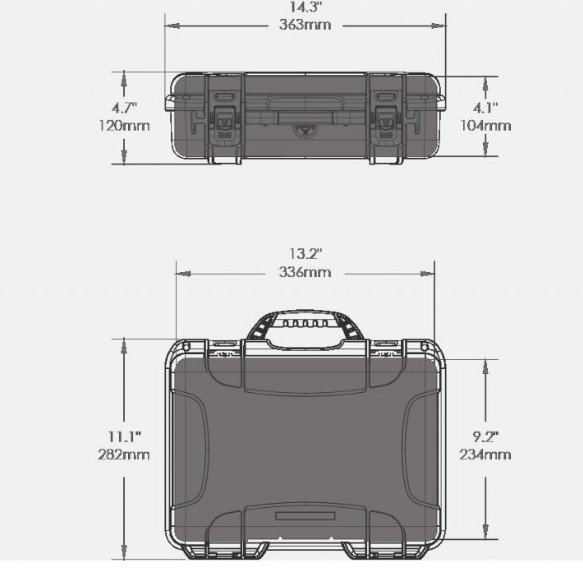 Odolný kufr NANUK 910 pro DJI Osmo, Osmo+ a Osmo mobile parametry