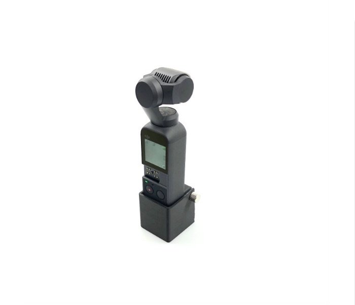 Hliníkový stativ s adaptérem pro DJI Osmo Pocket nasazený