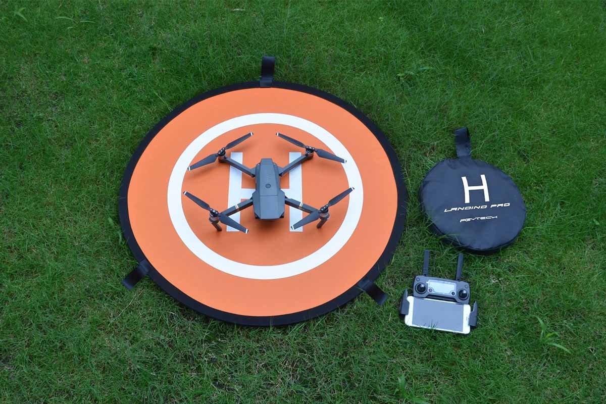 Přistávací plocha pro drony (75cm) v akci