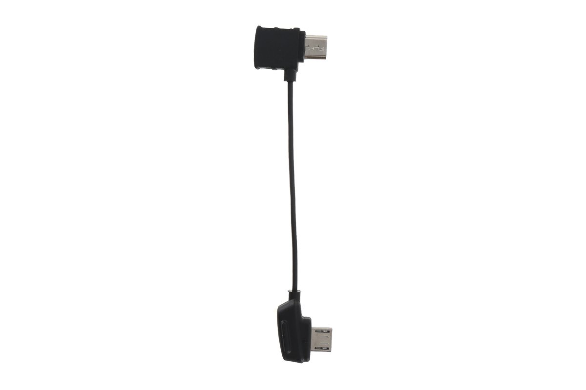 Kabel Micro USB převrácený k ovladači DJI Mavic series z druhé strany