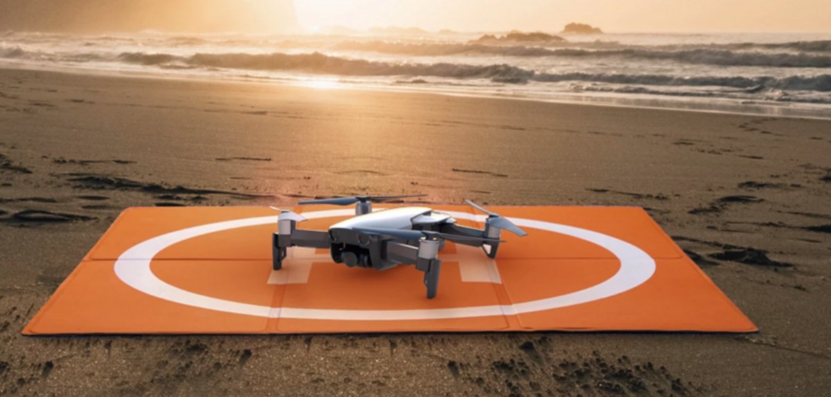 DJI Mavic přistávací plocha pro drony na pláži