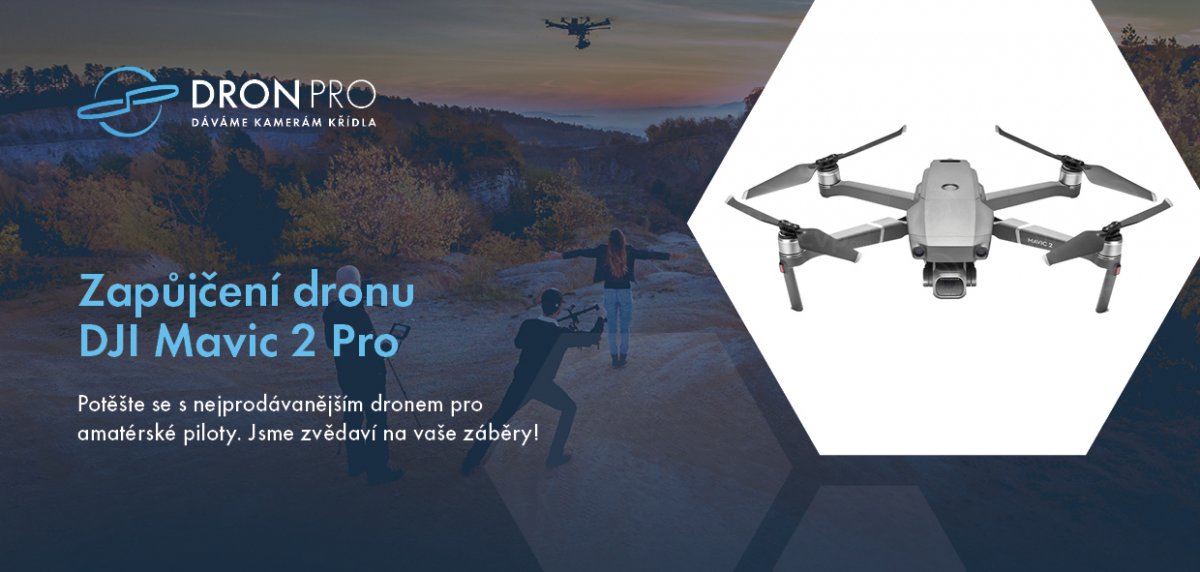 Zapůjčení dronu DJI Mavic 2 PRO - přední strana