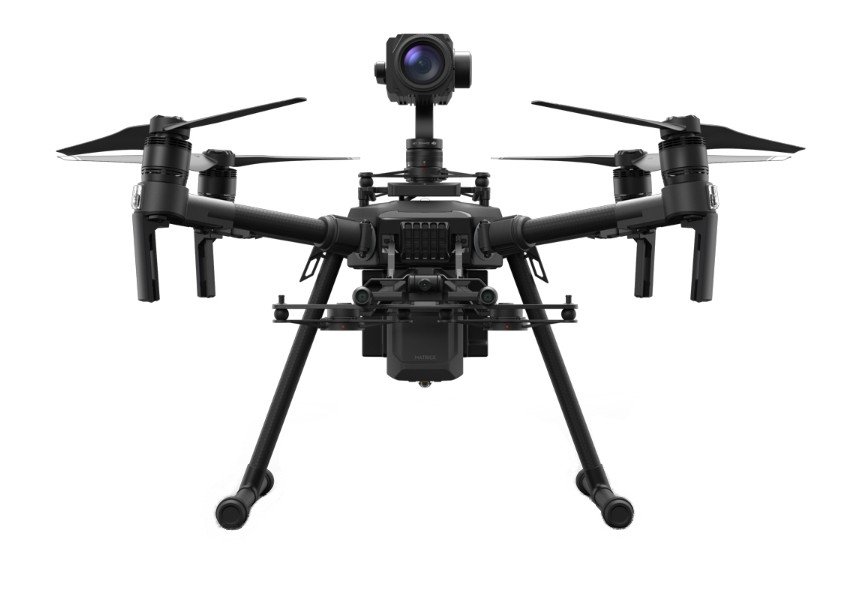 Dron DJI M210 V2 zepředu s kamerou